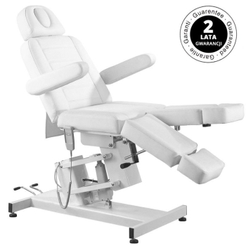ActivShop FOTEL KOSMETYCZNY ELEKTR. AZZURRO 706 PEDI 1 SILN. BIAŁY